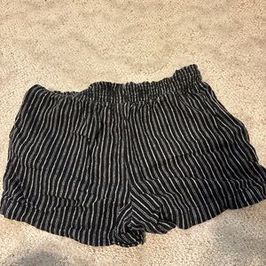 Time and Tru High Waist Black and White Shorts